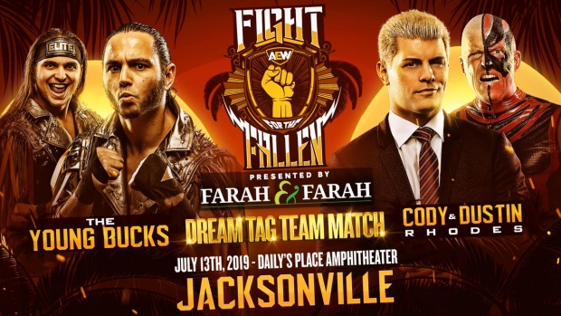 AEW Fight for the Fallen - Young Bucks vs. Cody and Dustin Rhodes