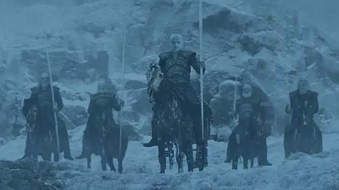 Game of Thrones, the Night King and White Walkers; HBO