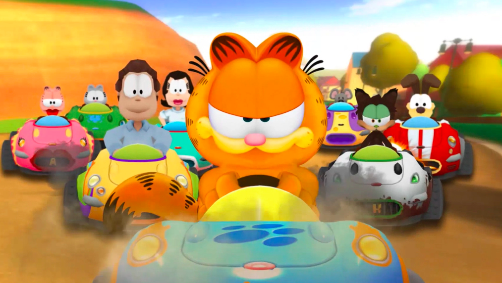 garfield kart furious racing characters