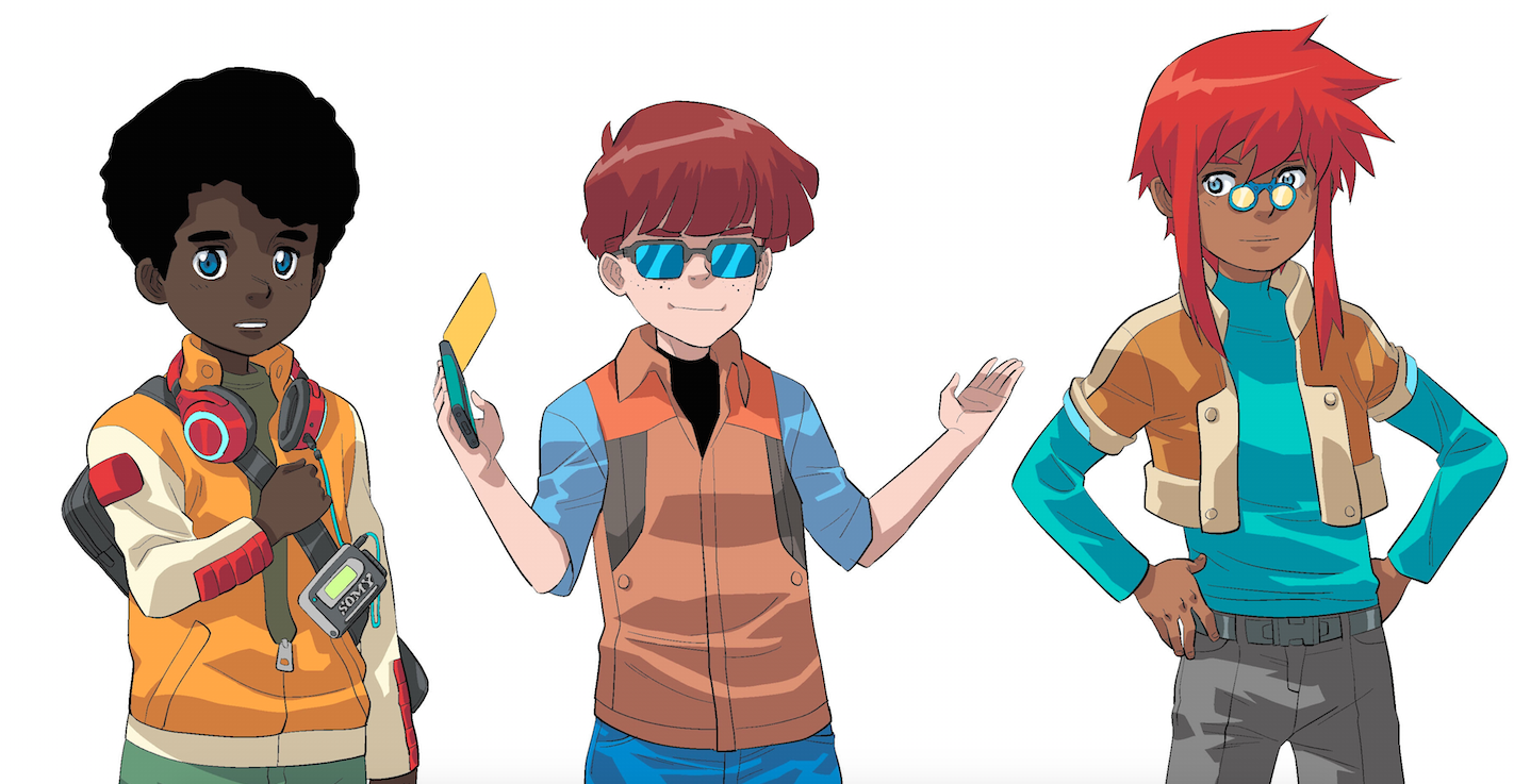 Robotech: Remix - Bowie, Louie, and unknown character