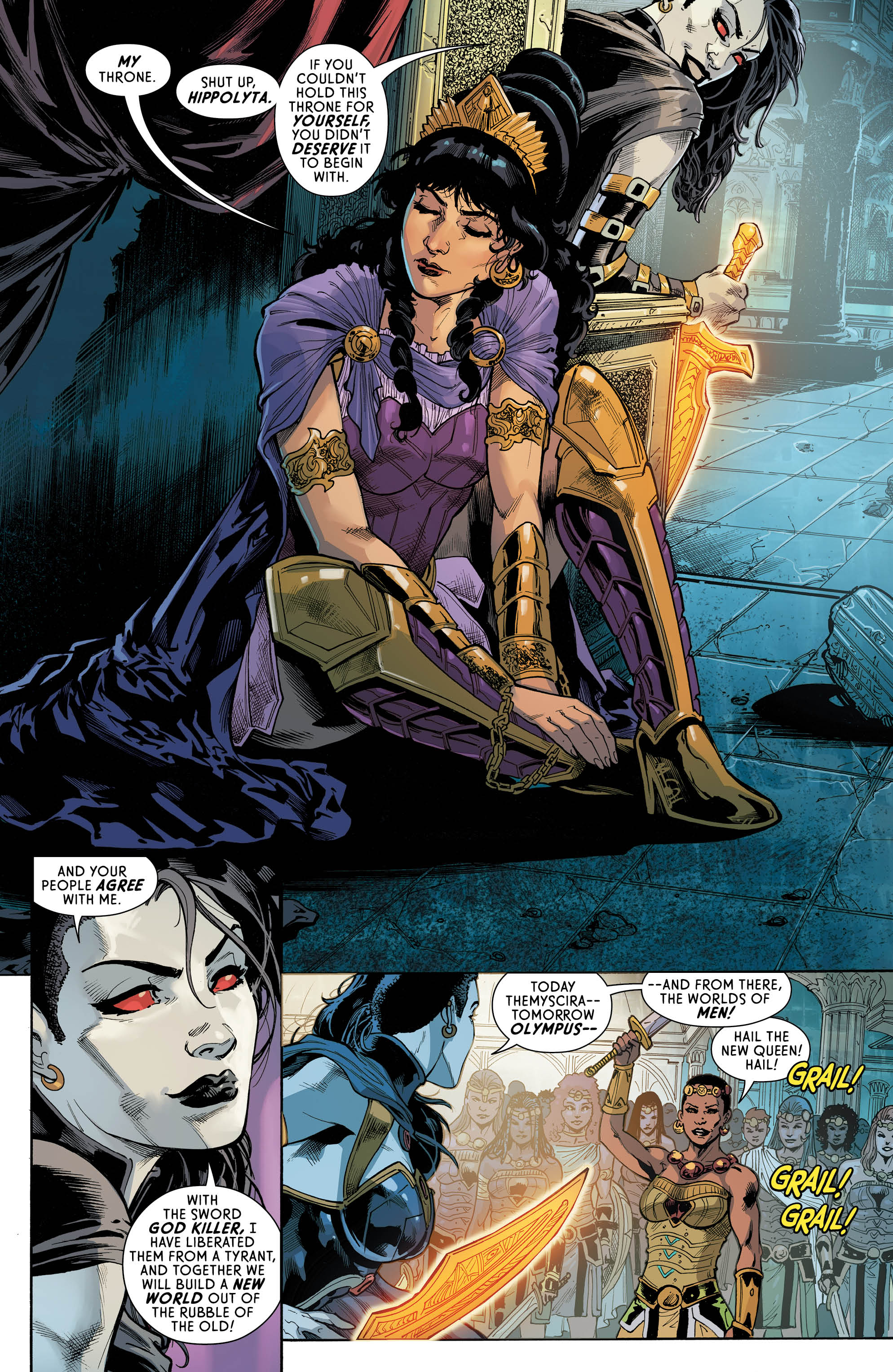 Wonder Woman Faces Grail for the Fate of Themyscira | Den ...
