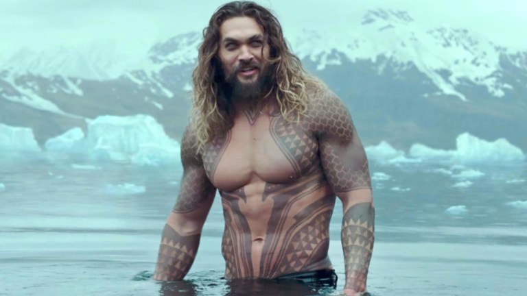 Jason Momoa as Aquaman in Justice League
