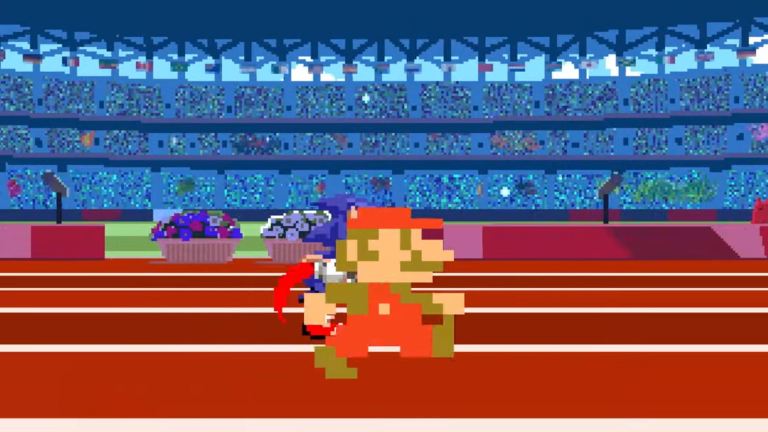 Mario Sonic Olympics 2020 2D mode
