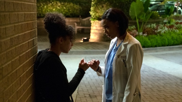Alisha Wainwright and Jazmyn Simon in Raising Dion