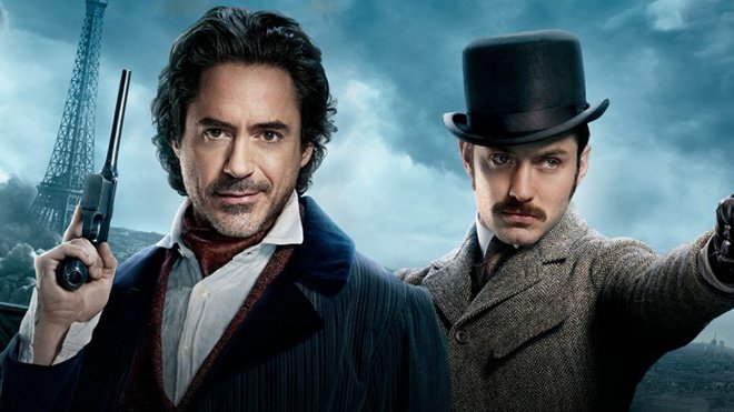 Robert Downey Jr. and Jude Law in Sherlock Holmes 3