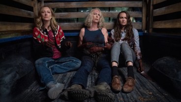 Jamie Lee Curtis and Judy Greer in Halloween (2018)