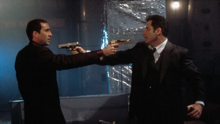 Nicolas Cage and John Travola in Face/Off