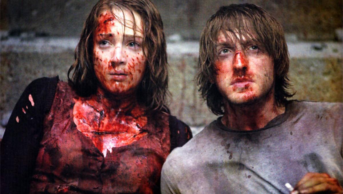Dana and Topher in Cabin in the Woods (2012)