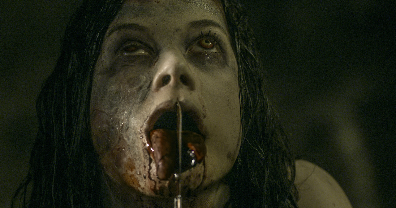 Jane Levy Splits Tongue in Evil Dead