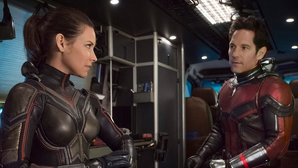 Evangeline Lilly and Paul Rudd in Ant-Man and the Wasp