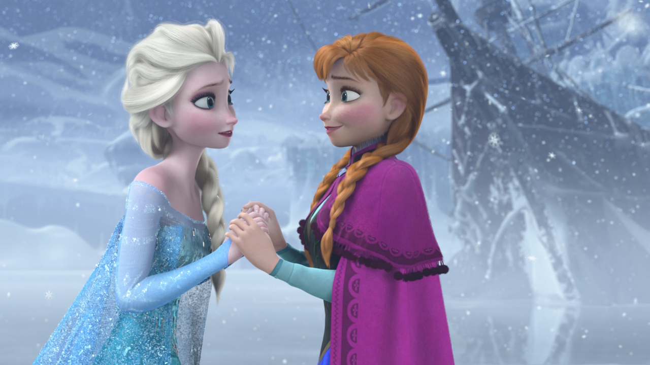 Elsa and Anna in Frozen (2013)