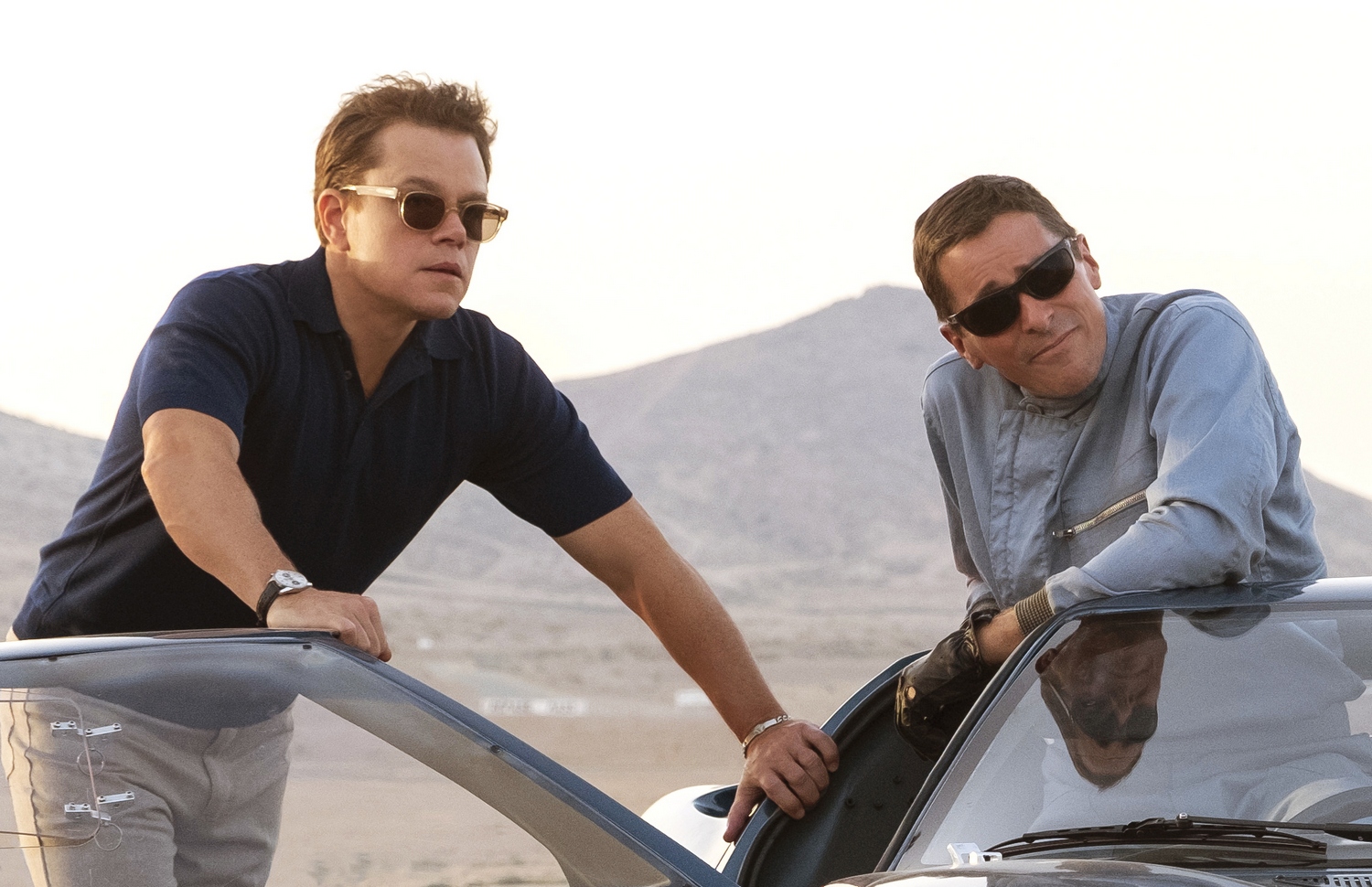 Matt Damon and Christian Bale in Ford v Ferrari