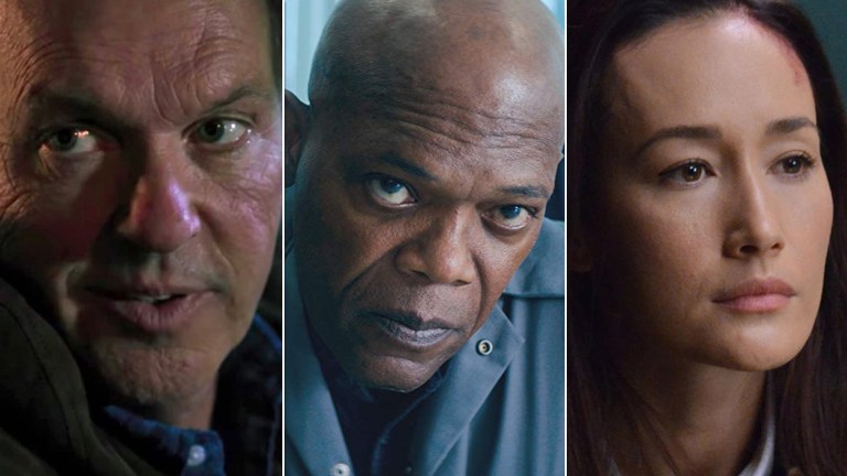 Michael Keaton, Samuel L. Jackson, Maggie Q