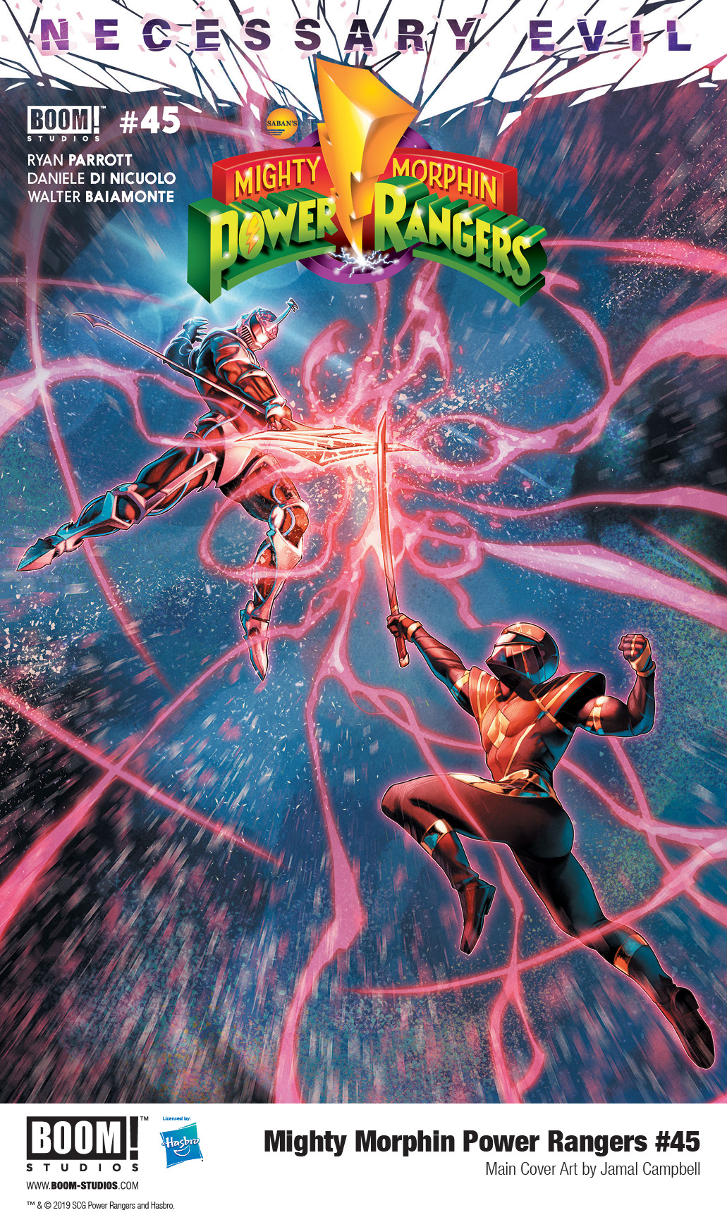 Mighty Morphin Power Rangers Issue 45 Main Cover