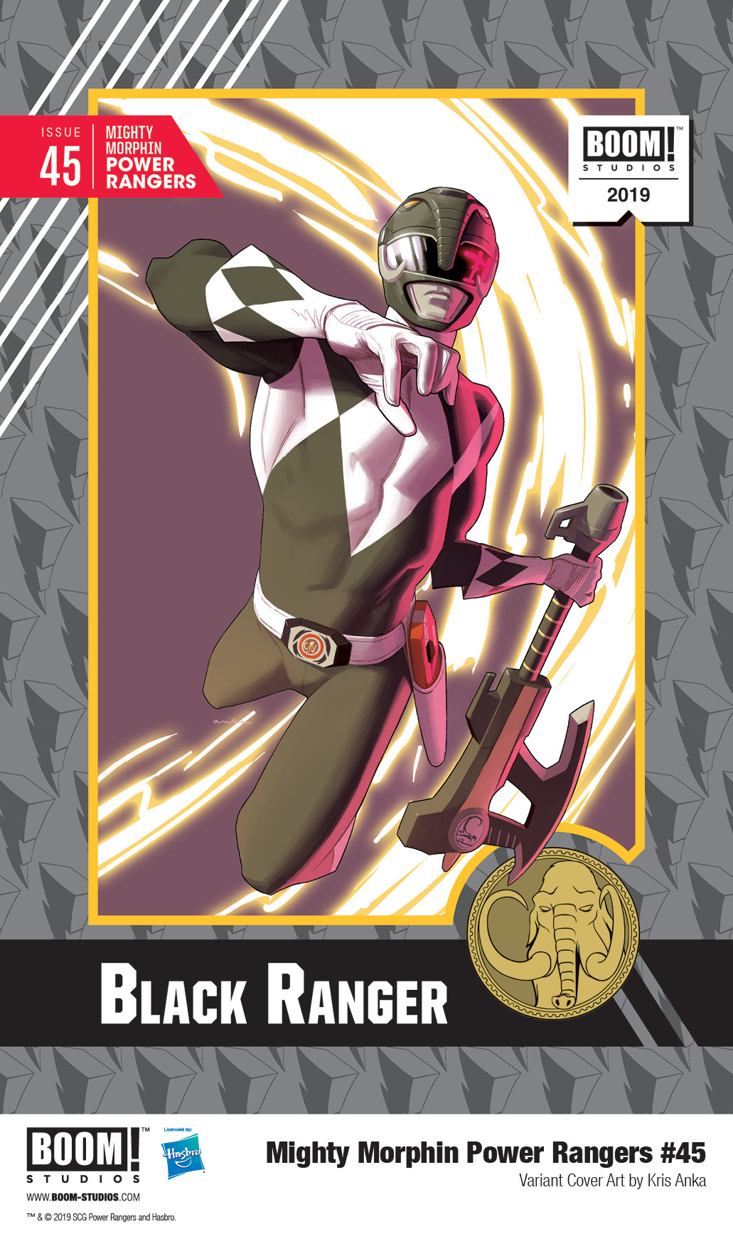Mighty Morphin Power Rangers Issue 45 Trading Card Cover