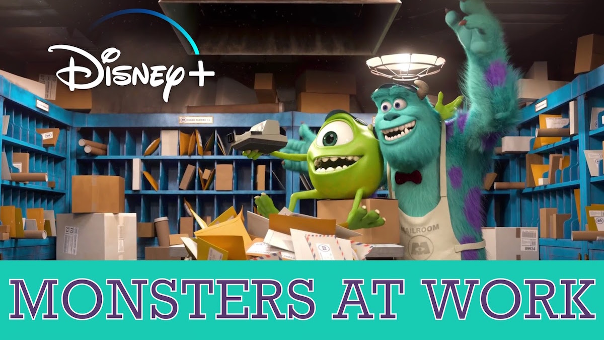 Monstruos de Pixar en el trabajo