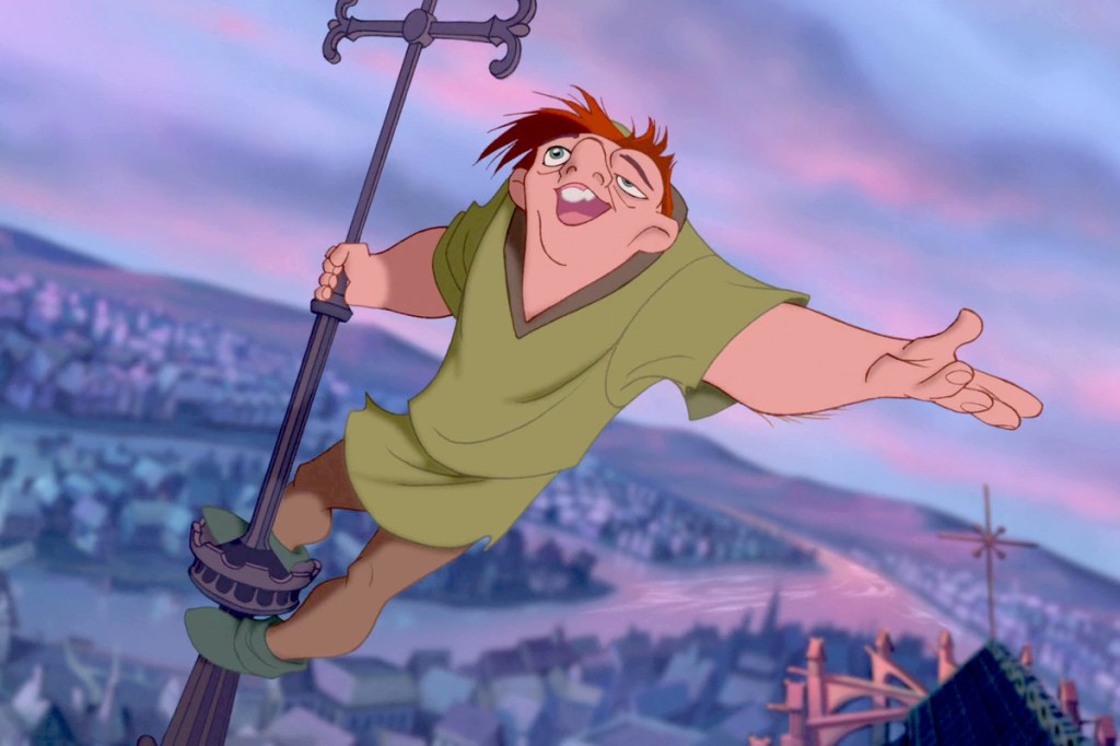 Quasimodo en El jorobado de Notre Dame de Disney