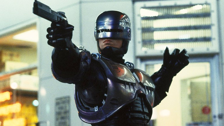 Peter Weller in RoboCop; Orion, MGM