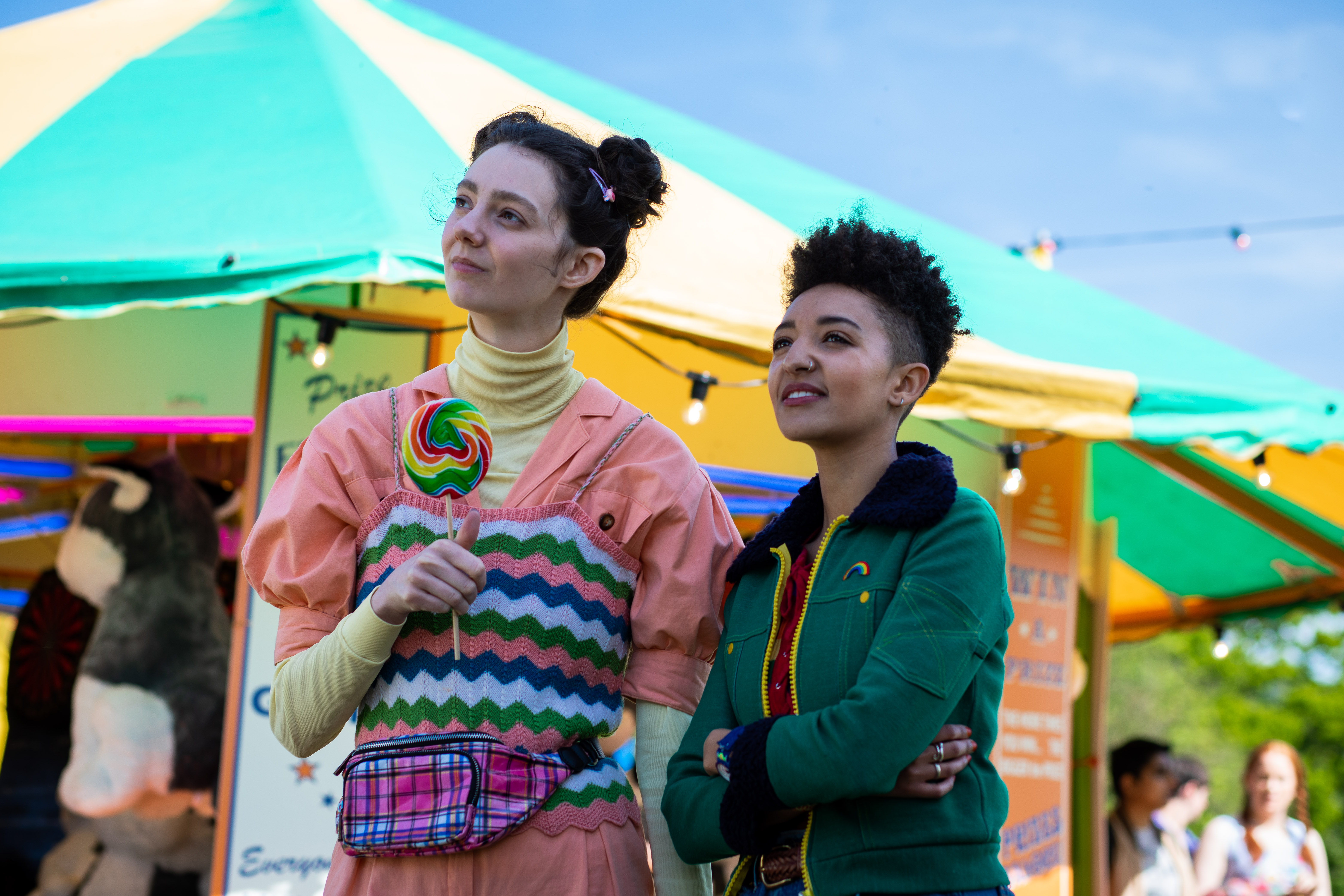 Ola and Lily in Sex Education Season 2 on Netflix