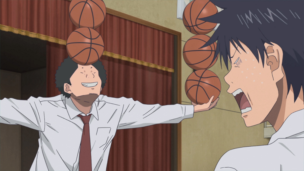 Ahiru no Sora - Chiaki Balancing Basketballs
