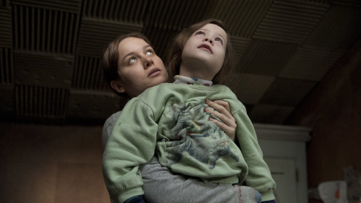Brie Larson and Jacob Tremblay in Room