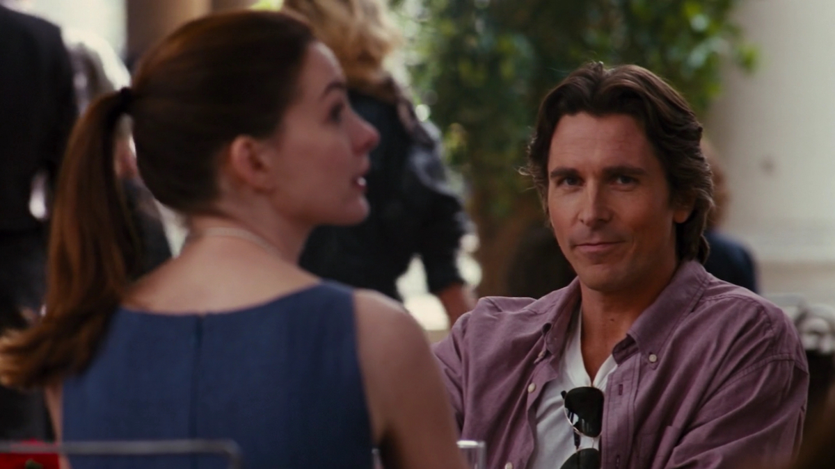 Christian Bale and Anne Hathaway in The Dark Knight Rises