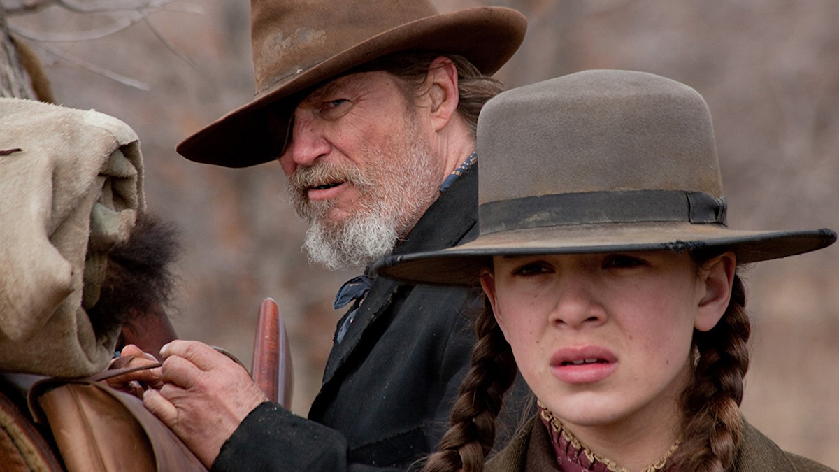 Hailee Steinfeld and Jeff Bridges in True Grit (2010)