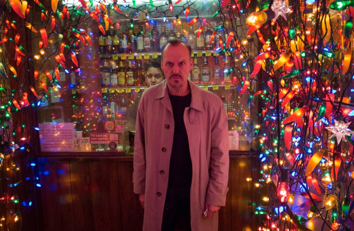 Michael Keaton in Birdman Christmas Lights