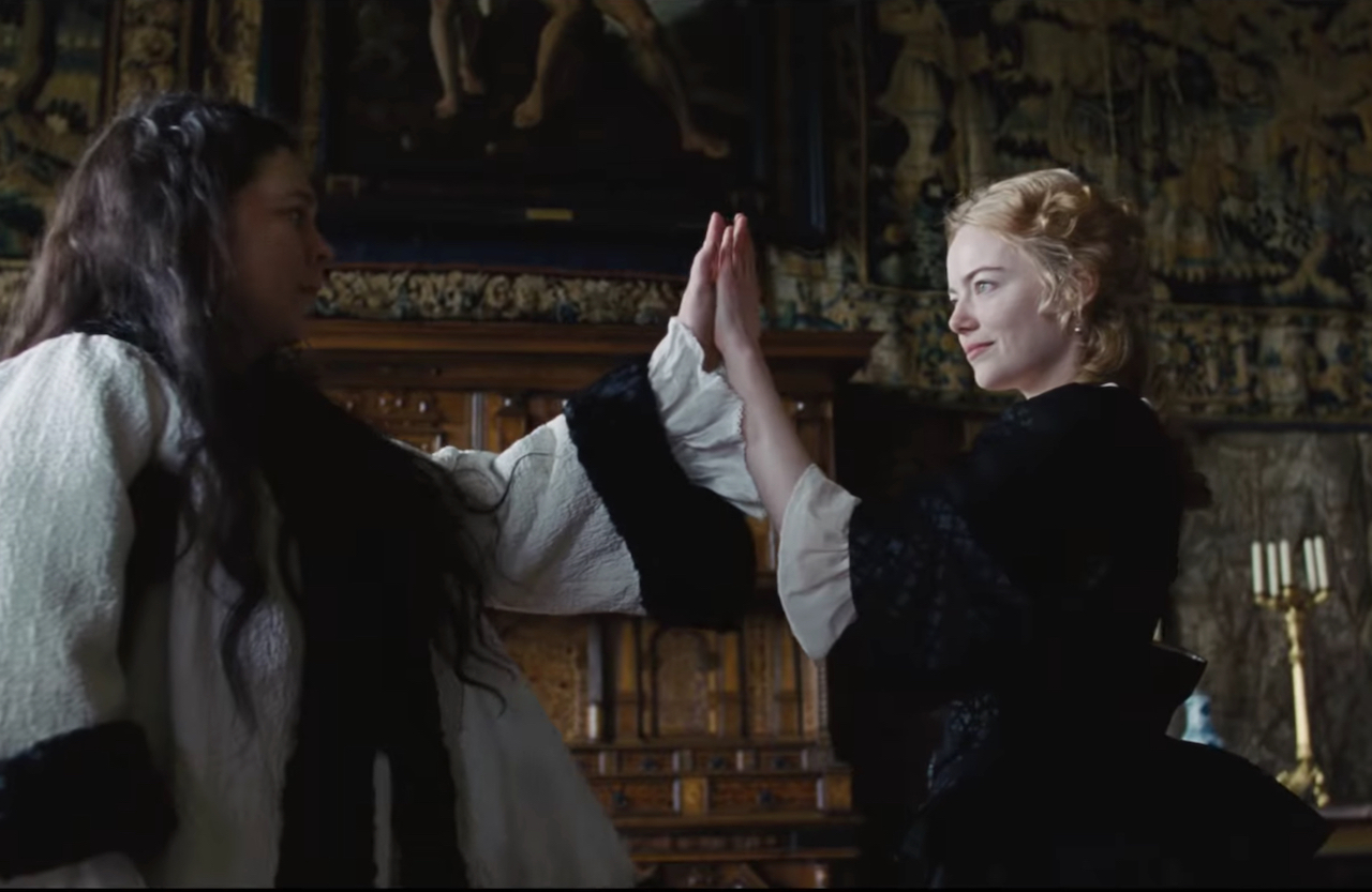 Olivia Colman and Emma Stone in The Favourite
