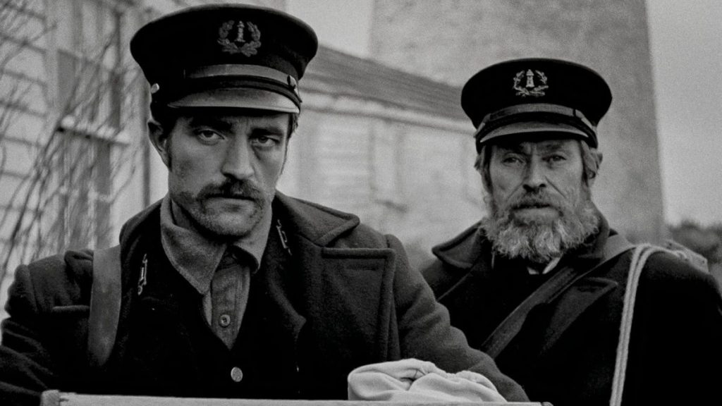 Robert Pattinson and Willem Dafoe in The Lighthouse