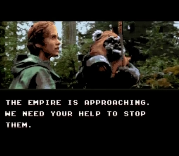 Super Star Wars: Leia and Wicket