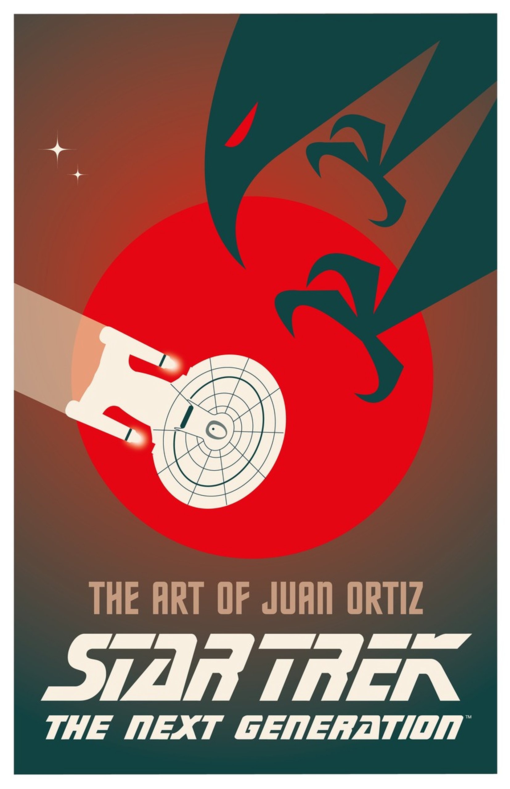 The Cover to The Art of Juan Ortiz: Star Trek: The Next Generation