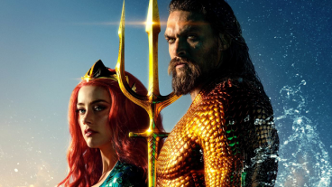Jason Momoa as Aquaman and Amber Heard as Mera