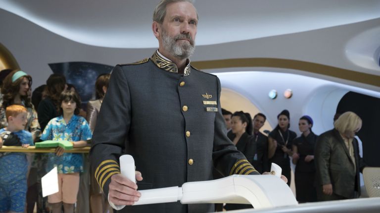 Hugh Laurie as Captain Ryan on HBO's Avenue 5