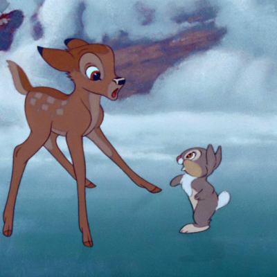 Bambi and Thumper in Bambi (1942)