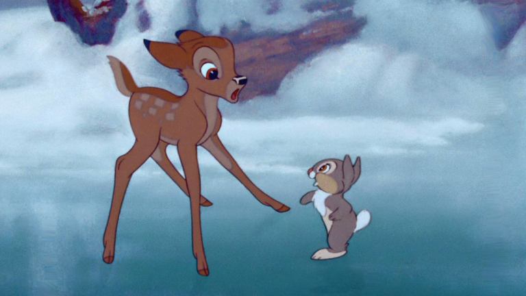 Bambi and Thumper in Bambi (1942)