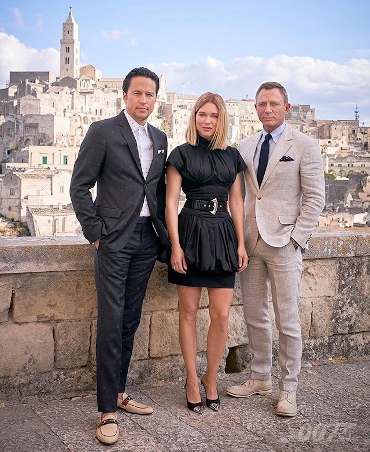 Cary Funakaga, Daniel Craig and Lea Seydoux