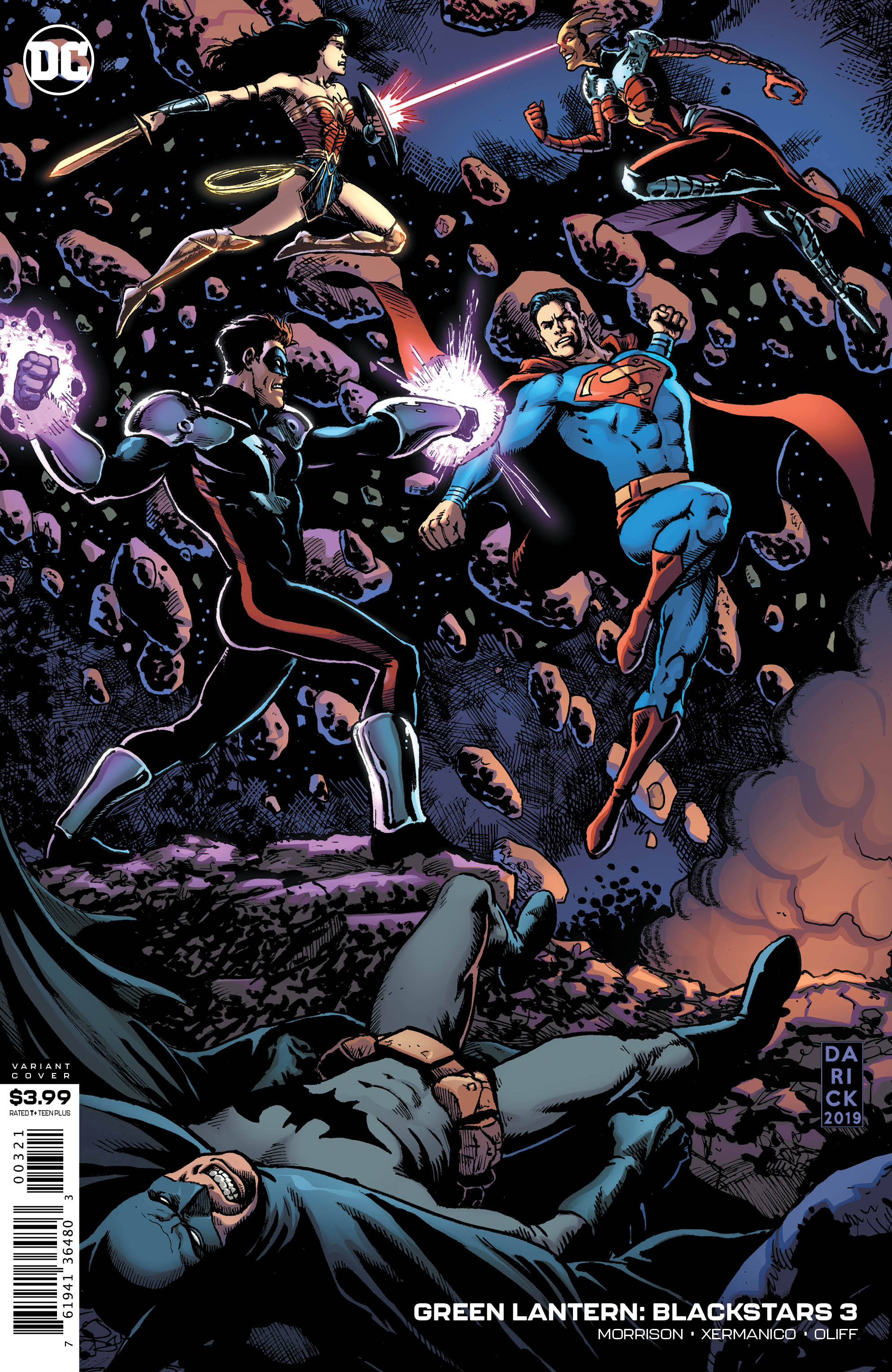 Justice League vs. Blackstars Battle Takes Over Latest Green Lantern