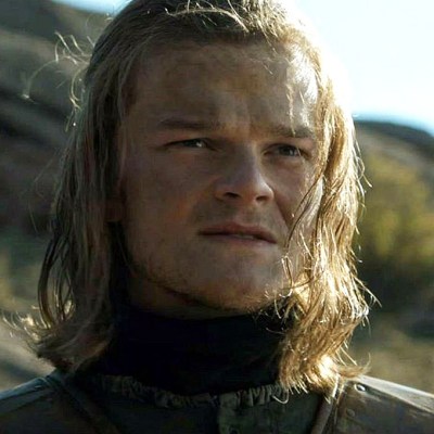 Robert Aramayo as Ned Stark on Game of Thrones; HBO