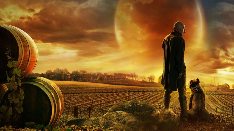 Patrick Stewart in Star Trek: Picard poster cropped