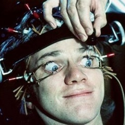 Malcolm McDowell in A Clockwork Orange