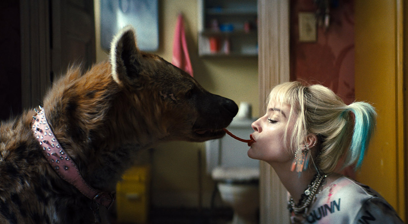 Margot Robbie as Harley Quinn and Hyena in Birds of Prey