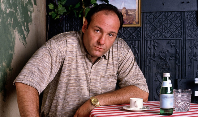 James Gandolfini as Tony Soprano on HBO's The Sopranos