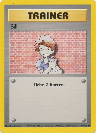 Best Pokemon Cards First Generation - Bill