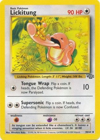 Best Pokemon Cards First Generation - Lickitung