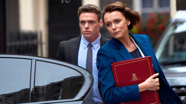 Richard Madden and Keeley Hawes in Bodyguard