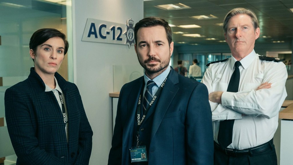 Vicky McClure, Martin Compston and Adrian Dunbar in Line of Duty