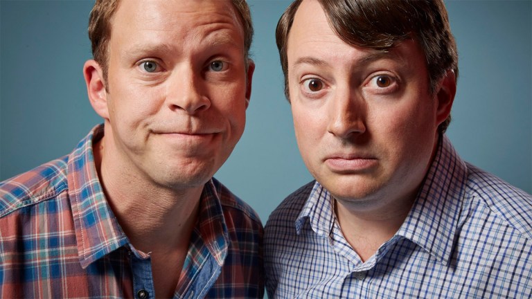 Robert Webb and David Mitchell in Peep Show on Channel 4