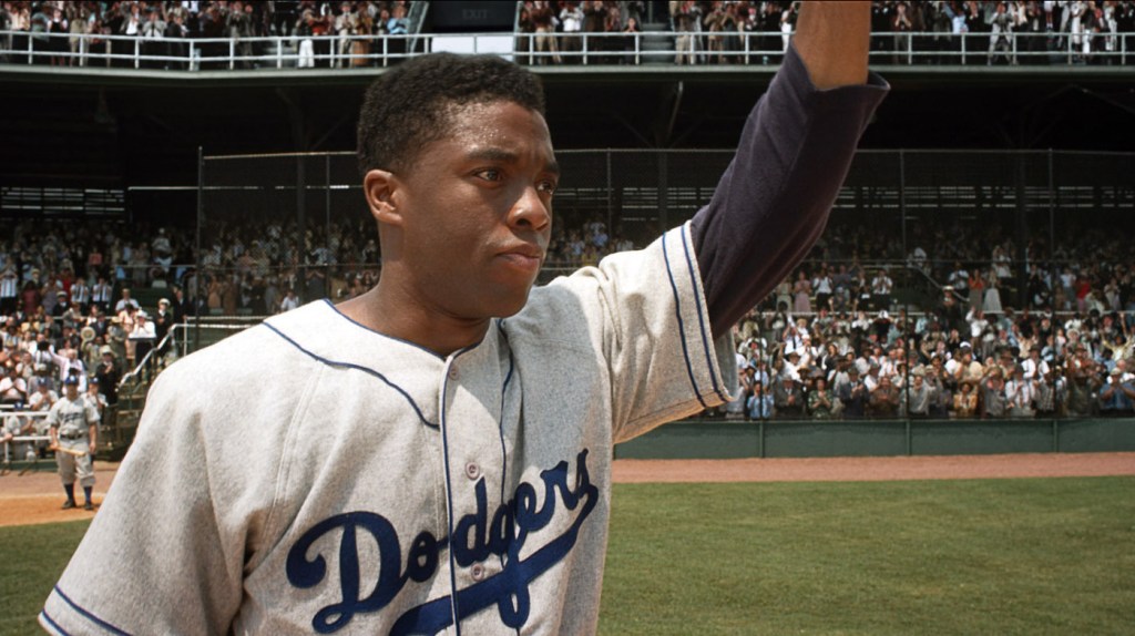 Chadwick Boseman in 42