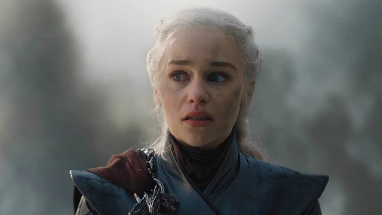 Emilia Clarke as Daenerys Targaryen on Game of Thrones